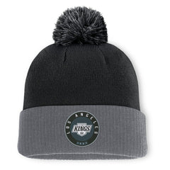 Los Angeles Kings Fanatics Aspyn Cuffed Knit Hat with Pom Black