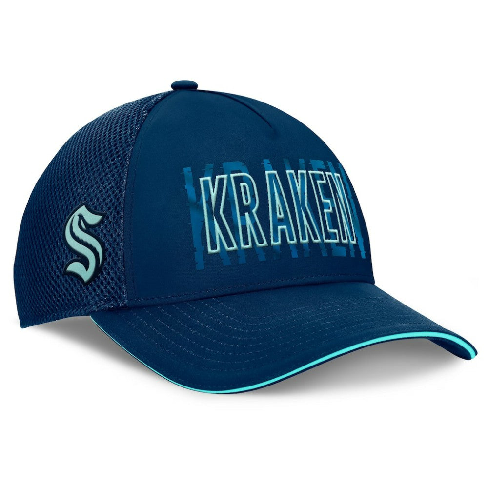 Seattle Kraken Fanatics Fundamental Flex Hat Deep Sea Blue