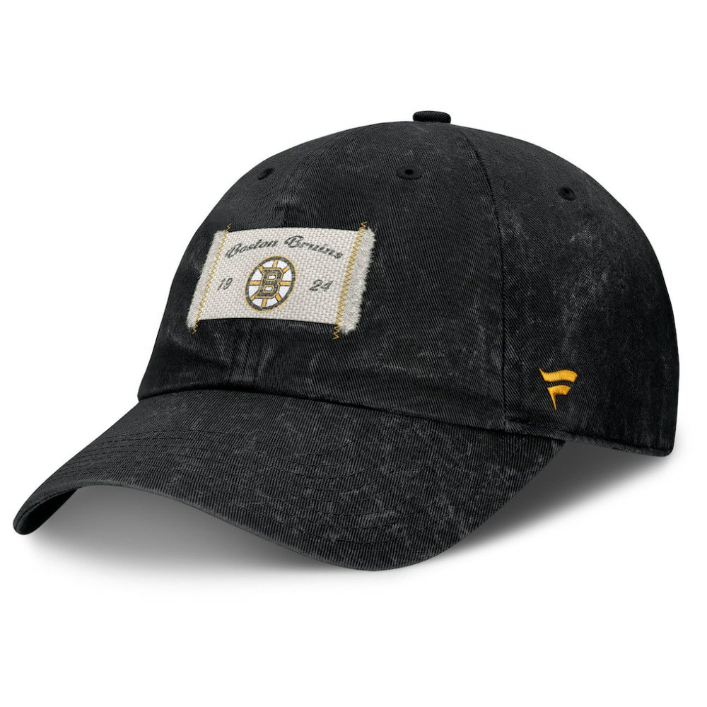 Boston Bruins Fanatics Women's Heritage Away Game Adjustable Hat Black