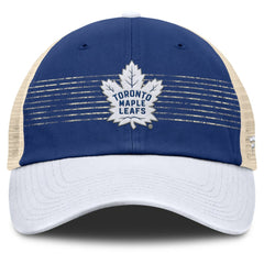 Toronto Maple Leafs Fanatics Heritage Breakaway Trucker Adjustable Hat Blue/Cream