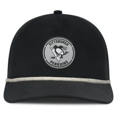 Pittsburgh Penguins Fanatics Front Office Performance A-Frame Adjustable Hat Black