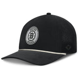 Boston Bruins Fanatics Front Office Performance A-Frame Adjustable Hat Black