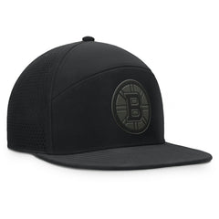 Boston Bruins Fanatics Front Office Adjustable Hat Black