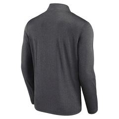 Philadelphia Flyers Logo Athletic Head-to-Head Raglan Quarter-Zip Top Heather Charcoal