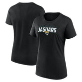 Jacksonville Jaguars Logo Athletic Women's Lean T-Shirt - Black cheap