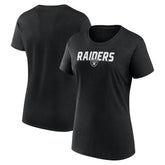 Las Vegas Raiders Logo Athletic Women's Lean T-Shirt - Black discount