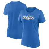 Los Angeles Chargers Logo Athletic Women's Lean T-Shirt - Powder Blue sale