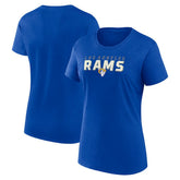Los Angeles Rams Logo Athletic Women's Lean T-Shirt - Royal cheap