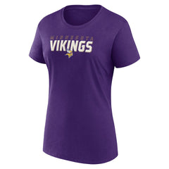 Minnesota Vikings Logo Athletic Women's Lean T-Shirt - Purple cheap