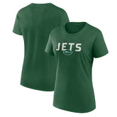 New York Jets Logo Athletic Women's Lean T-Shirt - Green cheap