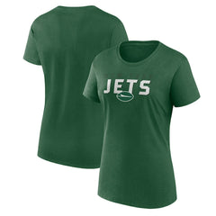 New York Jets Logo Athletic Women's Lean T-Shirt - Green cheap