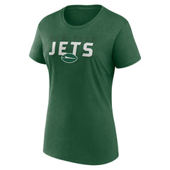 New York Jets Logo Athletic Women's Lean T-Shirt - Green cheap
