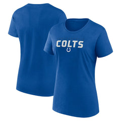 Indianapolis Colts Logo Athletic Women's Lean T-Shirt - Royal outlet