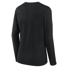 Las Vegas Raiders Logo Athletic Women's Grip Long Sleeve T-Shirt - Black on sale