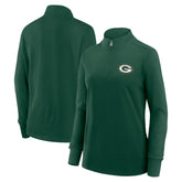Green Bay Packers Logo Athletic Women's Velocity Quarter-Zip Jacket - Green sale