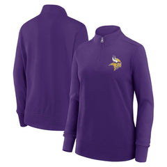 Minnesota Vikings Logo Athletic Women's Velocity Quarter-Zip Jacket - Purple outlet