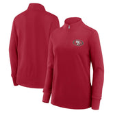San Francisco 49ers Logo Athletic Women's Velocity Quarter-Zip Jacket - Scarlet online