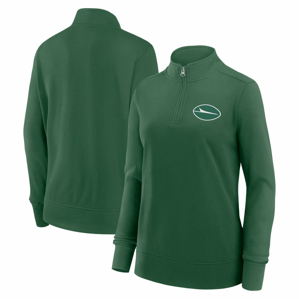 New York Jets Logo Athletic Women's Velocity Quarter-Zip Jacket - Green online