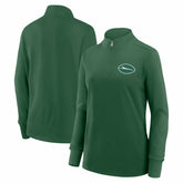 New York Jets Logo Athletic Women's Velocity Quarter-Zip Jacket - Green online