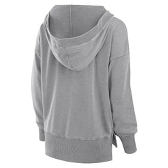 Cleveland Browns Women's Initiative Snow Wash French Terry V-Neck Pullover Hoodie - Heather Gray for sale