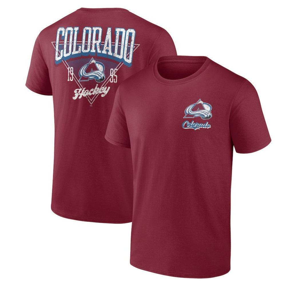 Colorado Avalanche Logo Athletic Never Over T-Shirt Burgundy