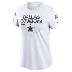 Dallas Cowboys Women's 2024 Salute To Service Legend Performance T-Shirt - White | Nike cheap