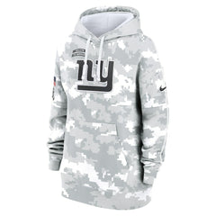 New York Giants Women's 2024 Salute To Service Club Fleece Oversized Pullover Hoodie - Arctic Camo | Nike on sale