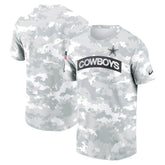 Dallas Cowboys 2024 Salute To Service Performance T-Shirt - Arctic Camo | Nike for sale