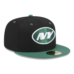 New York Jets New Era Flipside 2Tone 59FIFTY Fitted Hat - Black/Green online