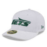 New York Jets New Era Wordmark Omaha Low Profile 59FIFTY Fitted Hat - White online