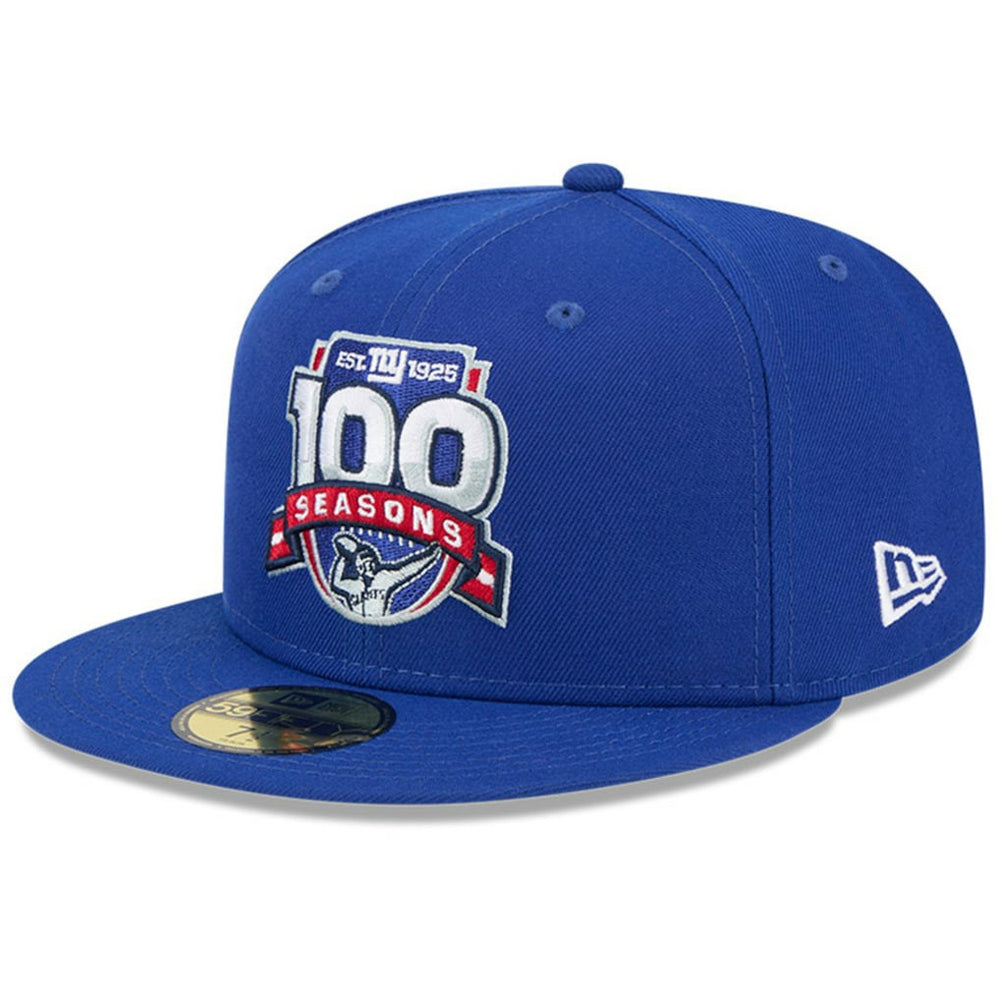 New York Giants New Era 100th Season 59FIFTY Fitted Hat - Royal online