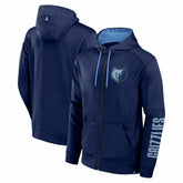 Memphis Grizzlies Baller Defender Performance Full-Zip Hoodie - Navy | Fanatics cheap