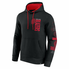 Portland Trail Blazers Game Time Crossover Pullover Hoodie - Black | Fanatics cheap