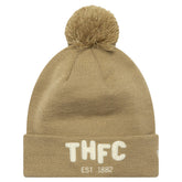 Tottenham Hotspur New Era Boucle Cuffed Knit Hat with Pom - Tan | New Era for sale