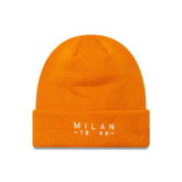 AC Milan New Era Wordmark Cuffed Knit Hat - Orange | New Era outlet