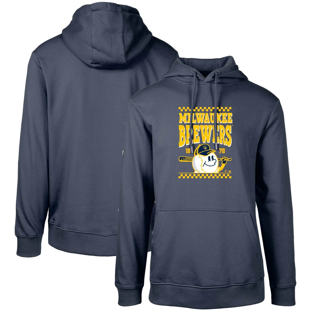 Milwaukee Brewers Levelwear Podium Inaugural Pullover Hoodie - Navy