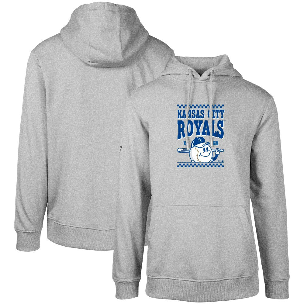 Kansas City Royals Levelwear Podium Inaugural Pullover Hoodie - Gray