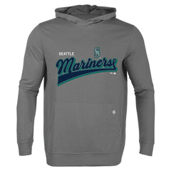 Seattle Mariners Levelwear Relay 2.0 Retro Pullover Hoodie - Gray