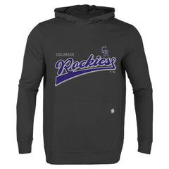 Colorado Rockies Levelwear Relay 2.0 Retro Pullover Hoodie - Black