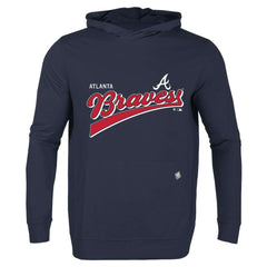 Atlanta Braves Levelwear Relay 2.0 Retro Pullover Hoodie - Navy