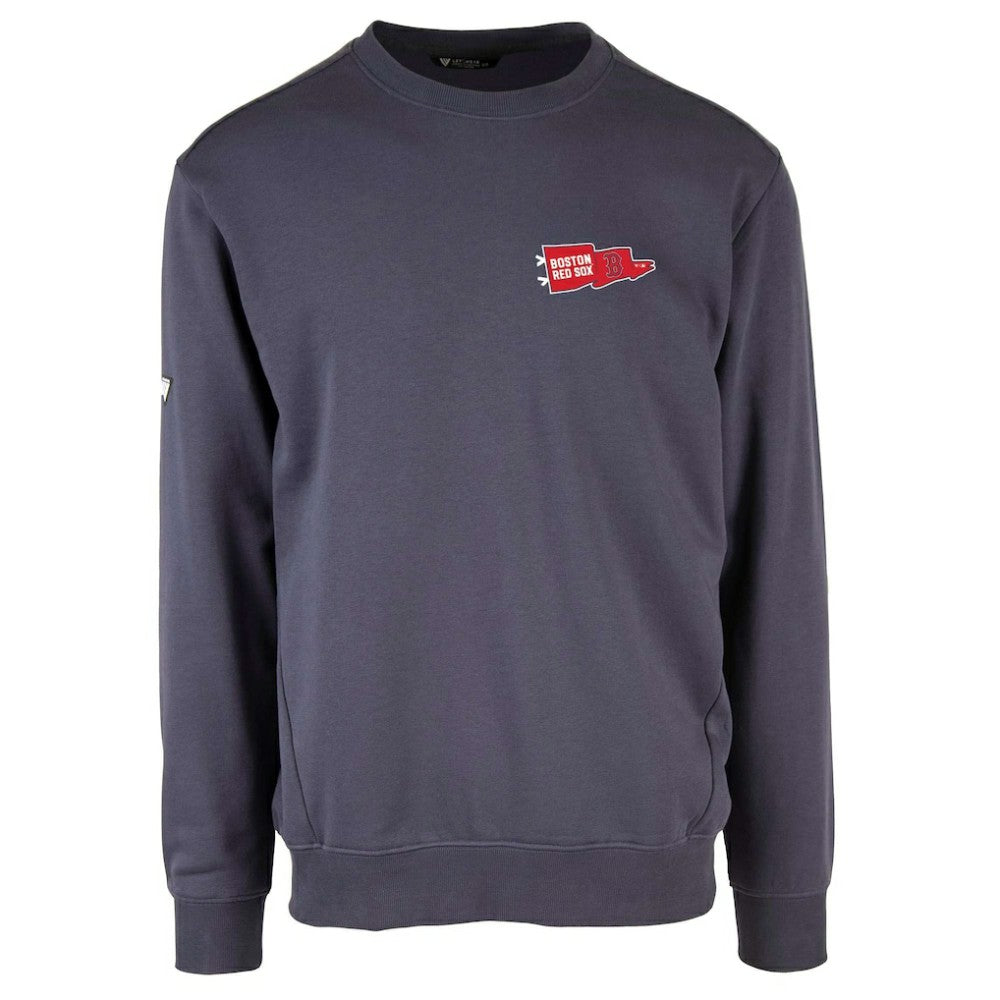 Boston Red Sox Levelwear Zane Rafters Pullover Sweatshirt - Navy