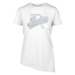 Colorado Rockies Levelwear Women's Birch Sweep T-Shirt - White