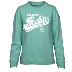 Colorado Rockies Levelwear Women's Fiona Sweep Pullover Sweatshirt - Mint