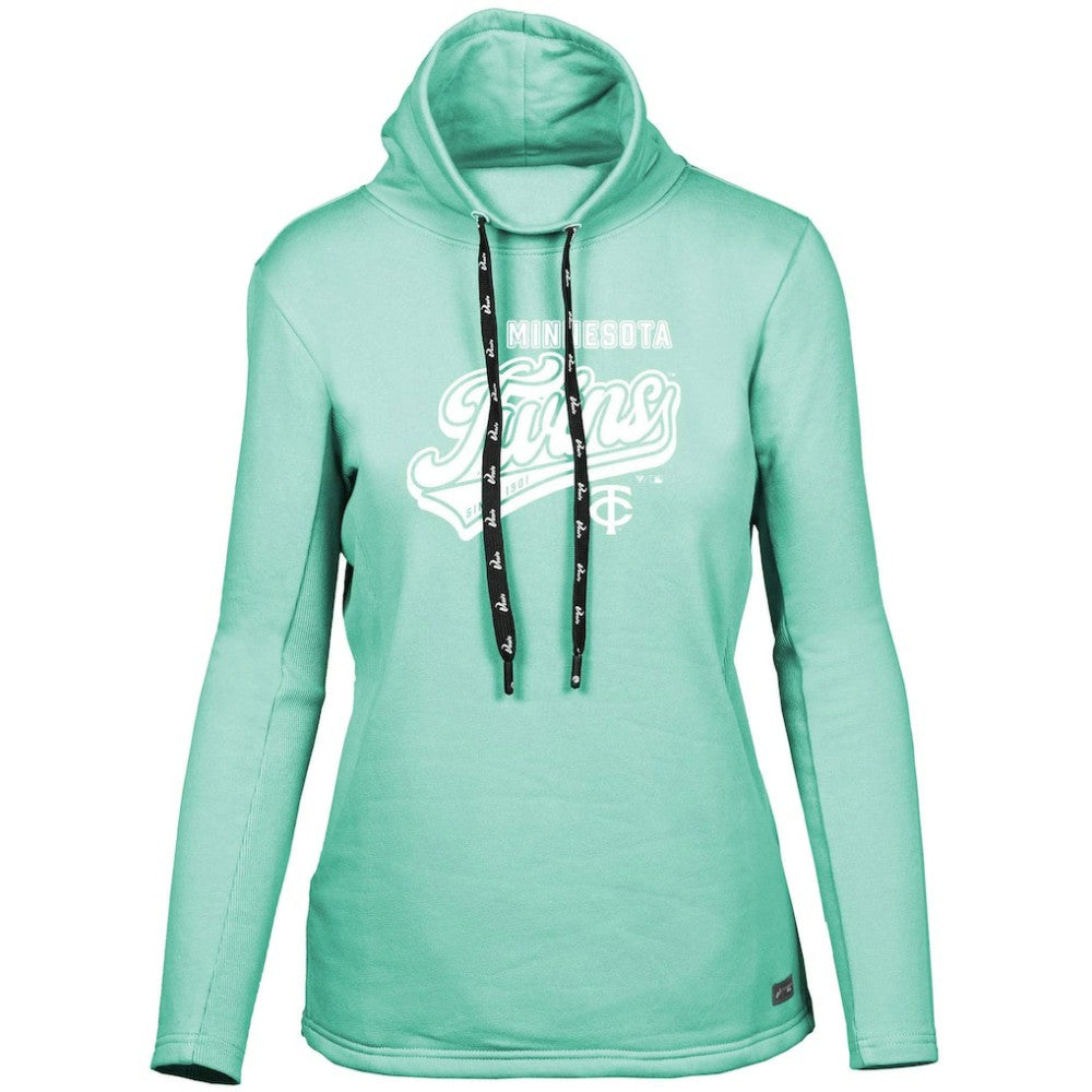 Minnesota Twins Levelwear Women's Loop Sweep Pullover Sweatshirt - Mint