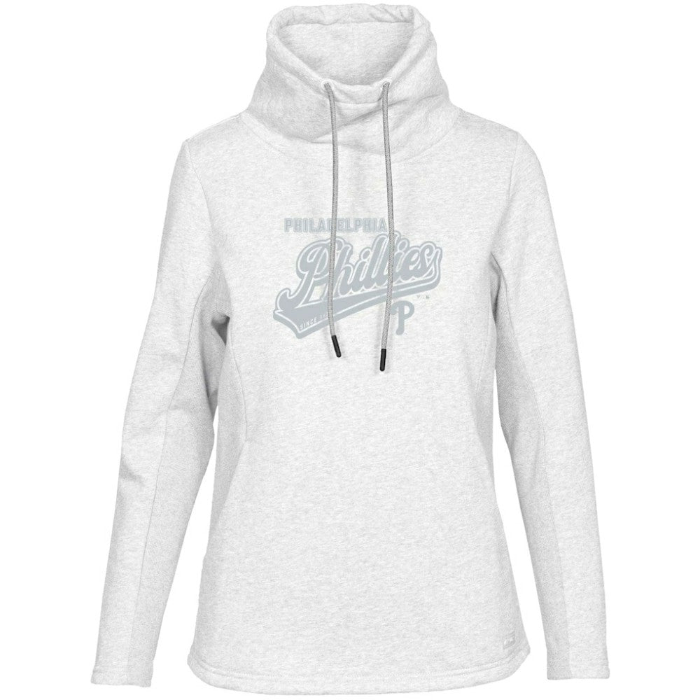 Philadelphia Phillies Levelwear Women's Loop Sweep Pullover Sweatshirt - White