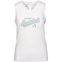 Arizona Diamondbacks Levelwear Women's Paisley Sweep V-Neck Tank Top - White