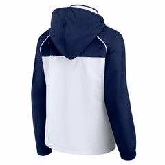 Minnesota Timberwolves Women's Anorak Raglan Full-Zip Hoodie Jacket - White/Navy | Fanatics sale