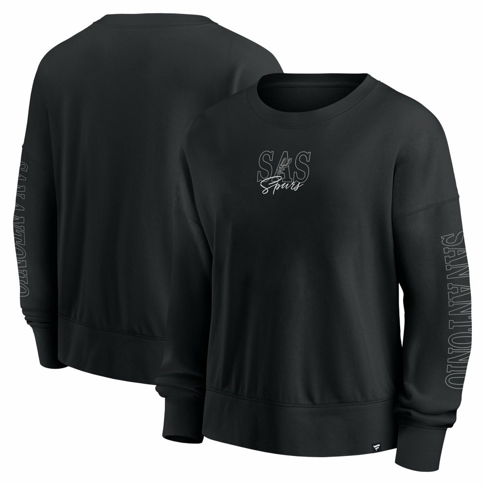 San Antonio Spurs Women's Oversized Game Day Pullover Sweatshirt - Black | Fanatics on sale