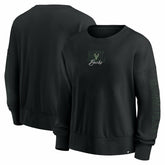 Milwaukee Bucks Women's Oversized Game Day Pullover Sweatshirt - Black | Fanatics outlet