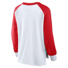 Chicago Bulls Women's Open Lane Waffle Long Sleeve V-Neck T-Shirt sale - White | Fanatics discount